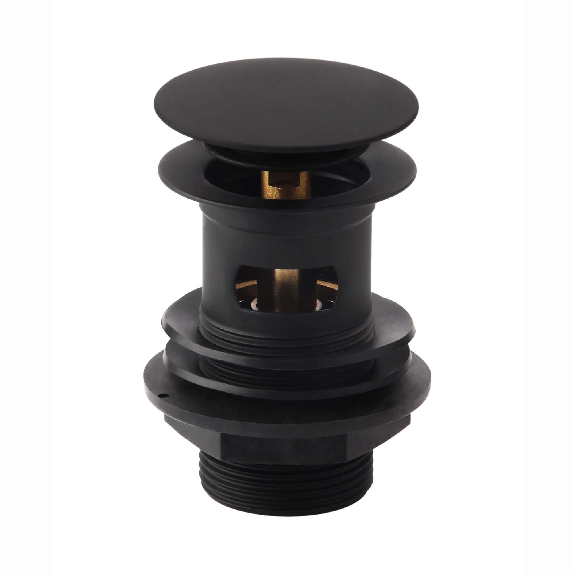 Buy Pop up basin waste round slotted - matt black Online UK | HOUSE OF ENKI